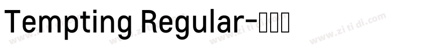 Tempting Regular字体转换